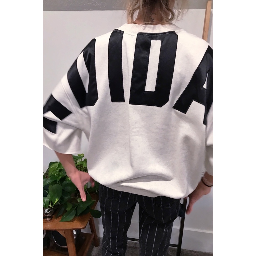 Adidas white short sleeve pull over